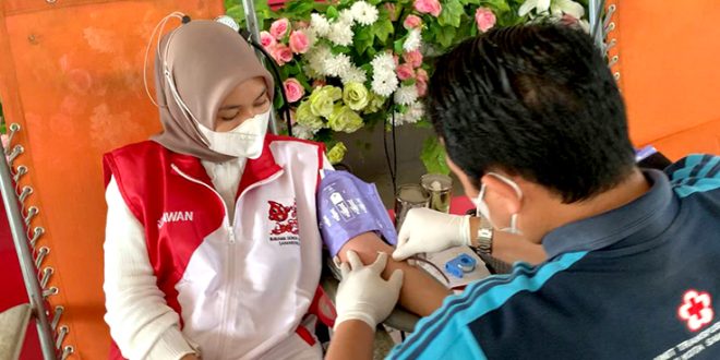 BDDS bersama UDD PMI Kota Samarinda kembali menggelar kegiatan donor darah yang dilaksanakan di Gedung Dharma Bakti Jalan Pangeran Hidayatullah, Samarinda, Minggu (30/7/2023).